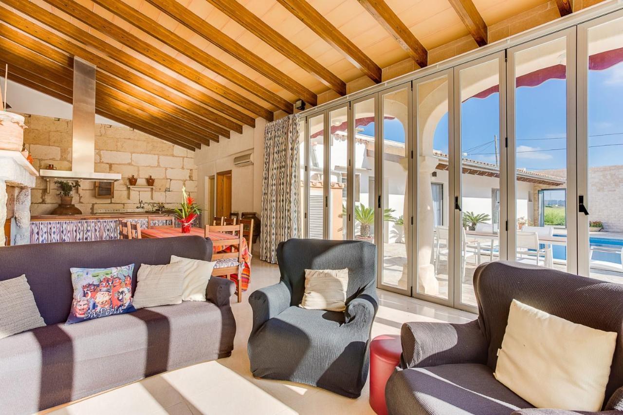Villa Ca Na Pessina Sa Pobla Exteriör bild